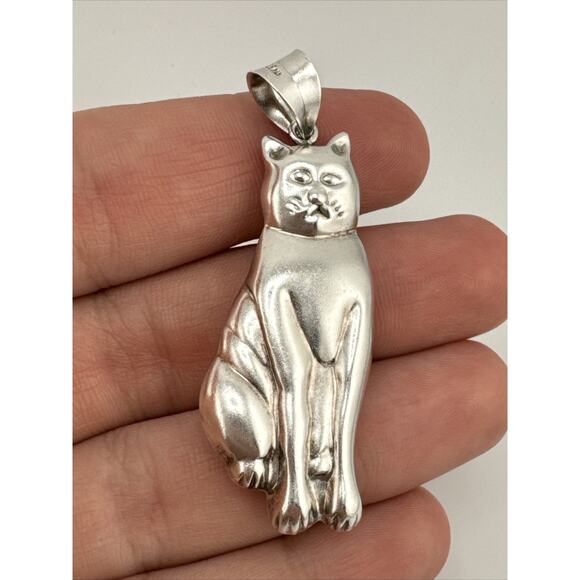 Unbranded Jewelry - Sterling Silver 925 Cat Pendent
